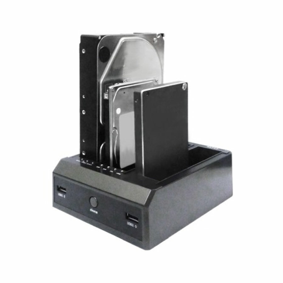 伽利略 USB3.1 Gen1 2.5/3.5" 3插槽 SATA 硬碟拷貝機 RHU07