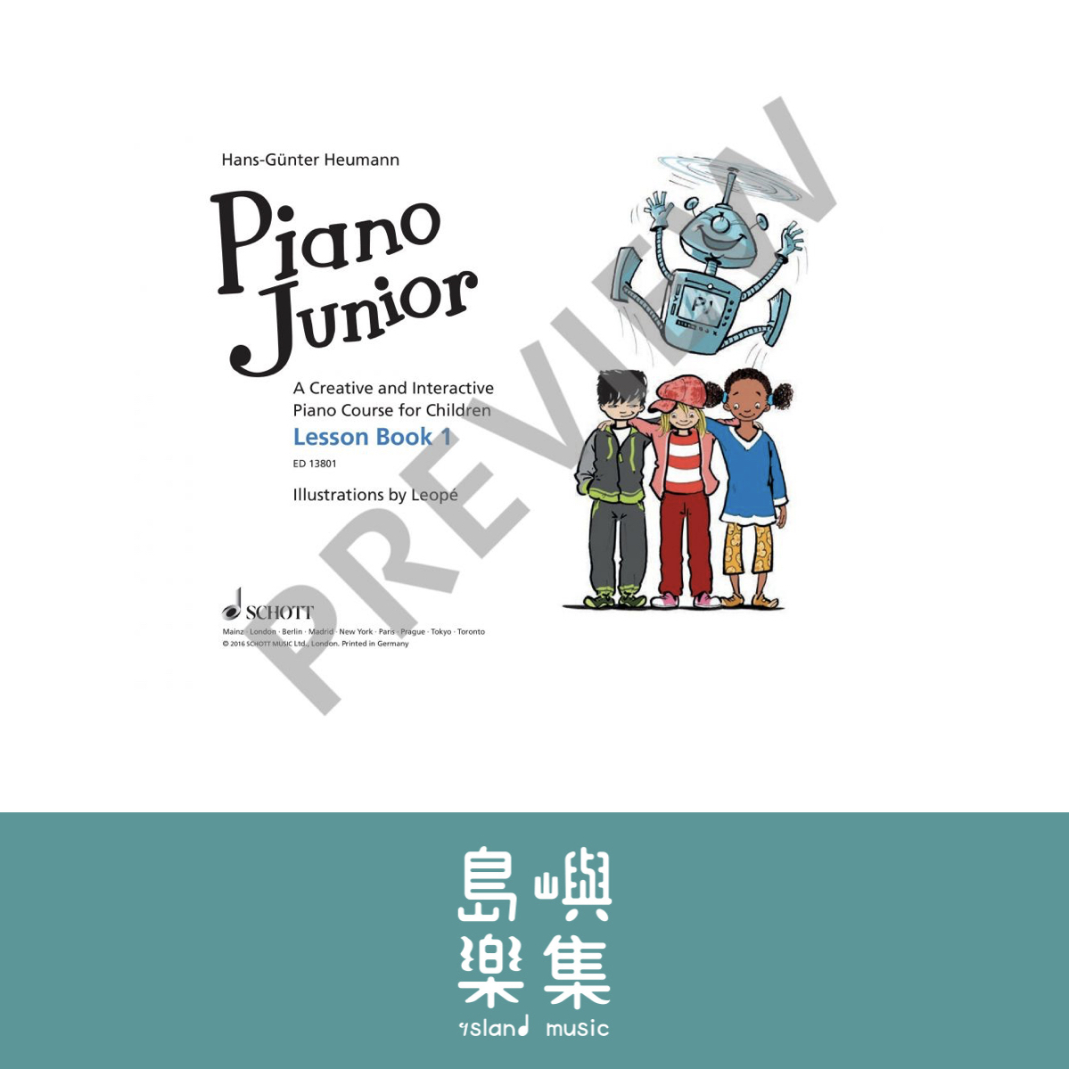 Piano Junior Lesson Book 1 (Asian Edition)