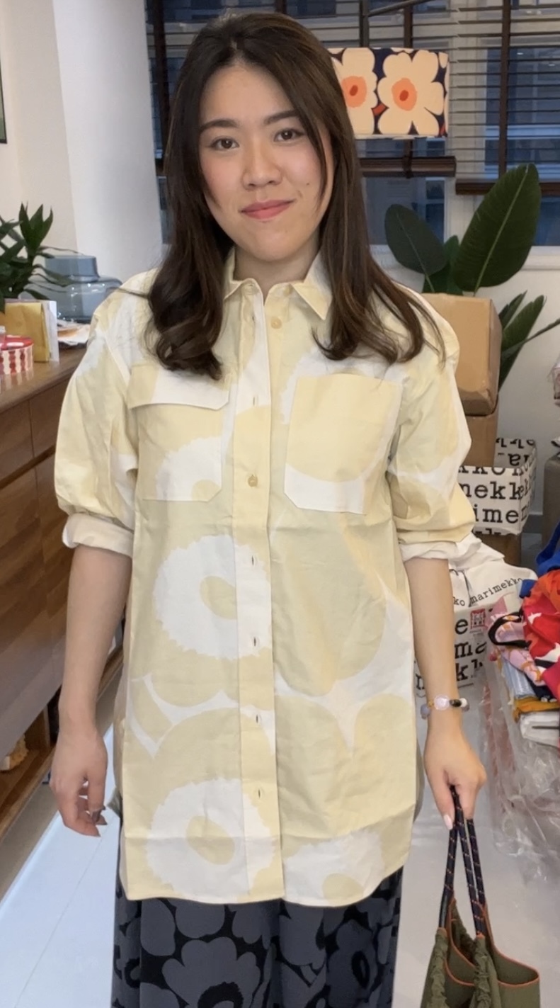 代購現貨 ｜ marimekko 黃色Unikko oversize短恤衫