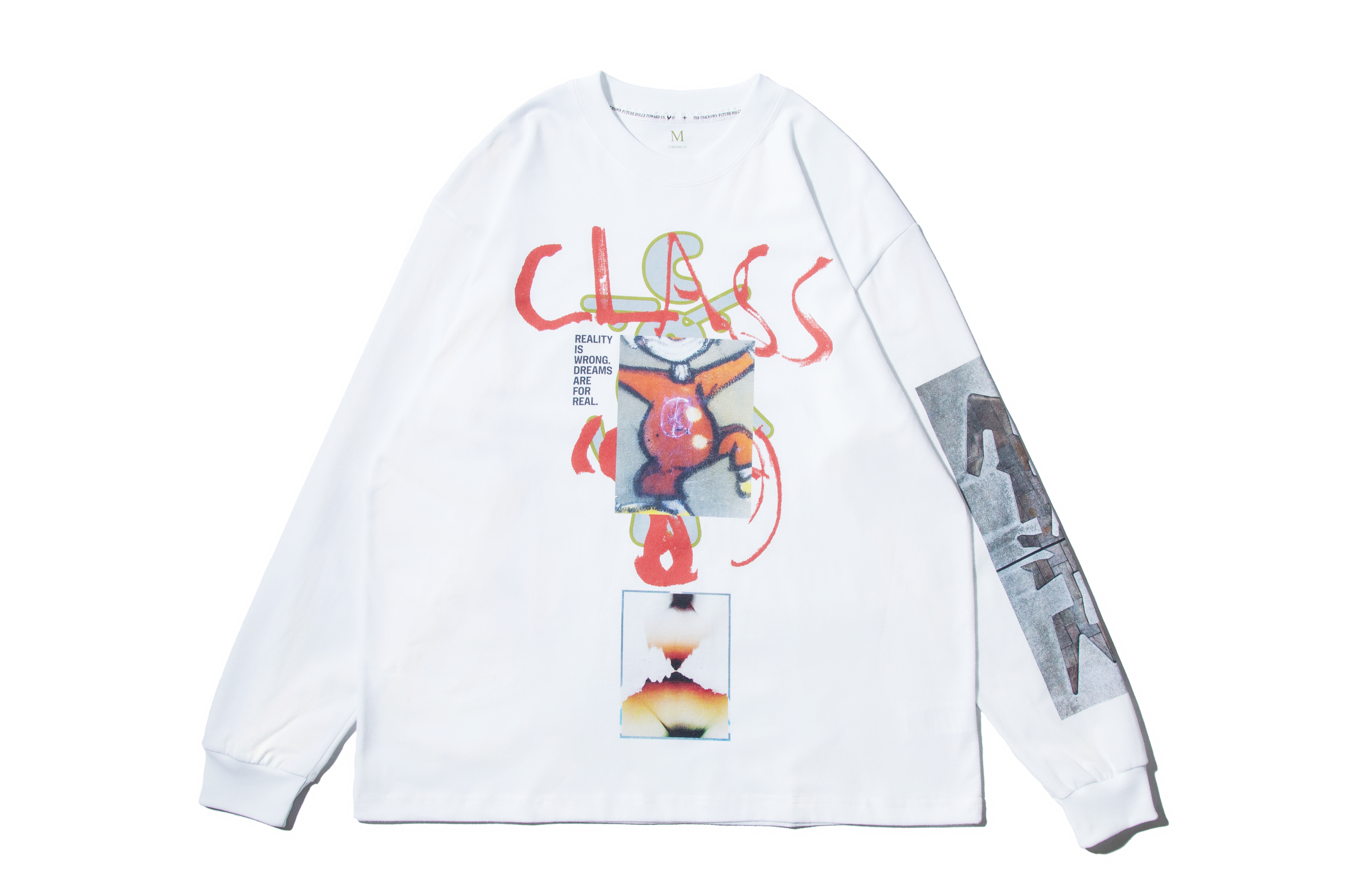 REMIX "Dreamality 04 LS TEE by @stewart_armstrong" (White)