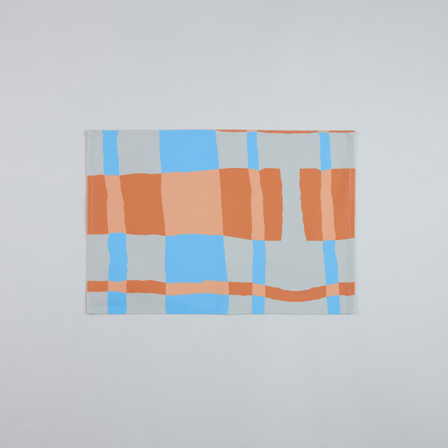 長餐墊 / 防水漆橘藍 (60x25cm)