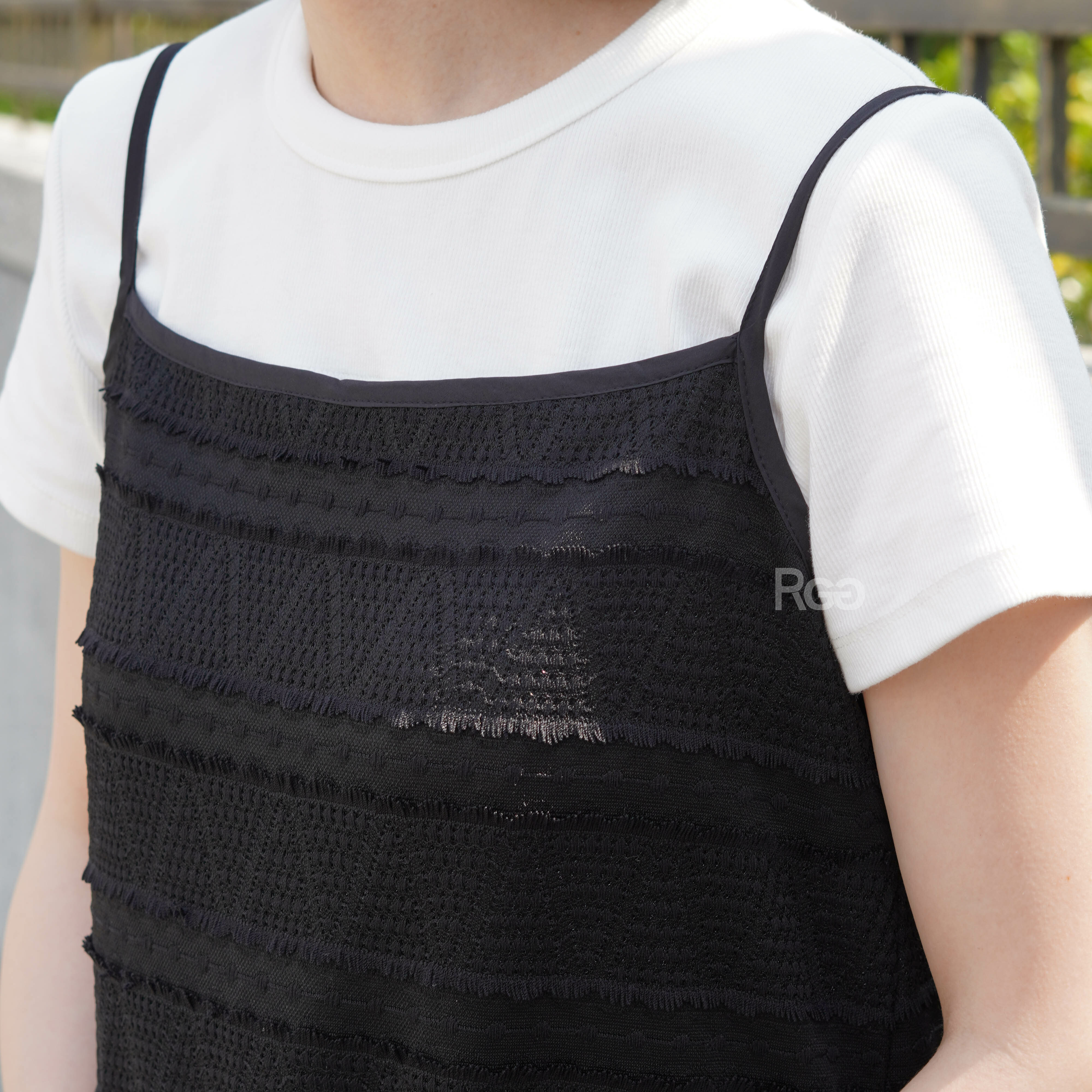 #88603 針織紋路鬚鬚長洋裝