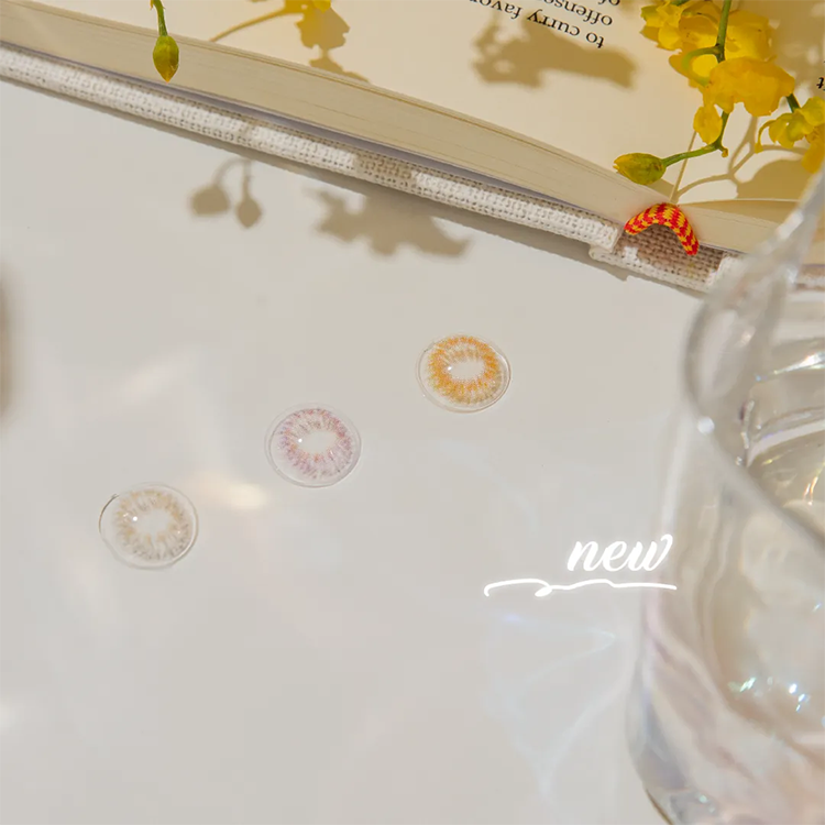 博士倫,月拋,蕾絲漾眸,松露灰,甜橙棕,薰衣草