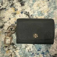 [S] TORY BURCH 157146-001 EMERSON FLAP CARD CASE,BLACK, 196133922606 (STB520)