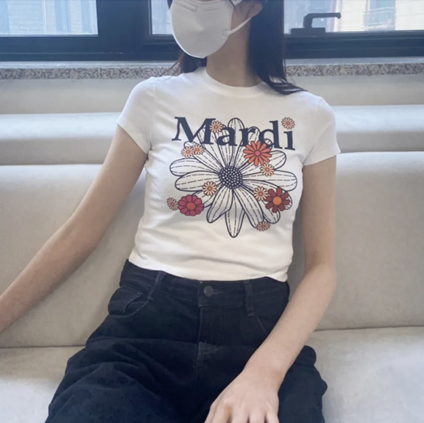 限時預訂．MARDI MERCREDI CROPPED TSHIRT FLOWERMARDI BLOSSOM｜