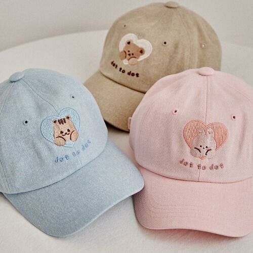 24S/S🌞GO SUMMER!夏日出遊-抱抱愛心刺繡棒球帽