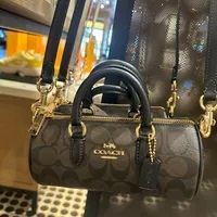 [S] COACH CO990 SIGNATURE LACEY XB,IM/BROWN/BLACK, 196395166978 (SCO703)