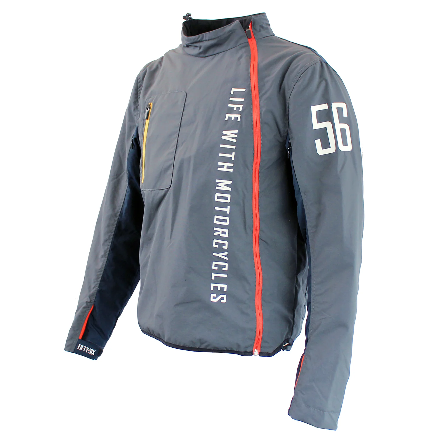 56DESIGN ARC 側開拉鍊外套，獨創弧形拉鍊與高效透氣排氣設計，機能與風格兼具