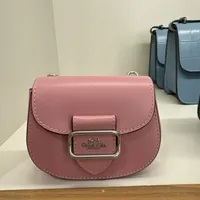 [S] COACH CP465 LEATHER MORGAN CC CHN,SV/TULIP, 196395197569 (SCO707)