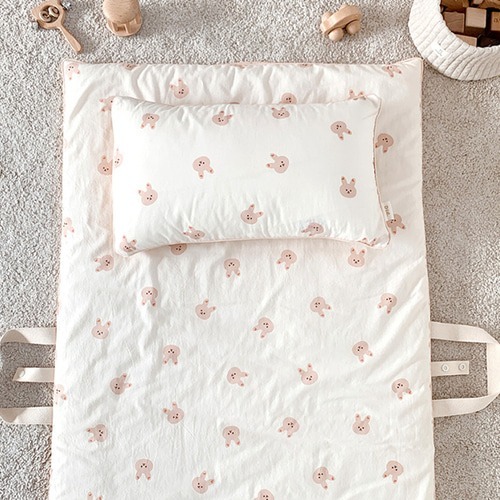圓圓臉系列印花便攜午睡墊(不包括枕頭)(僅開放熊/松鼠/兔寶)