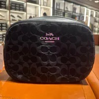 [S] COACH CQ710 SIGNATURE DENIM JAMIE CAMERA BAG,SV/BLACK, 196395139736 (SCO708)