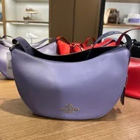 [S] COACH CT644 SMOOTH LEATHER PACE SHOULDER BAG,SV/LIGHT VIOLET, 196395279371 (SCO713)