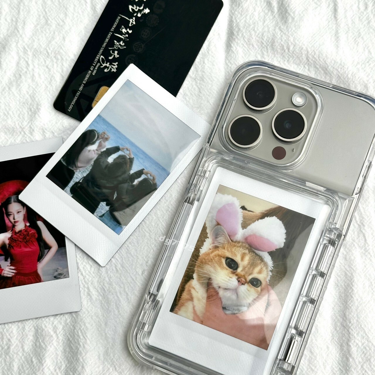 #現貨 自訂款  翻蓋卡套透明手機殼 iphone 保護殼 拍立得 學生證 皆可放