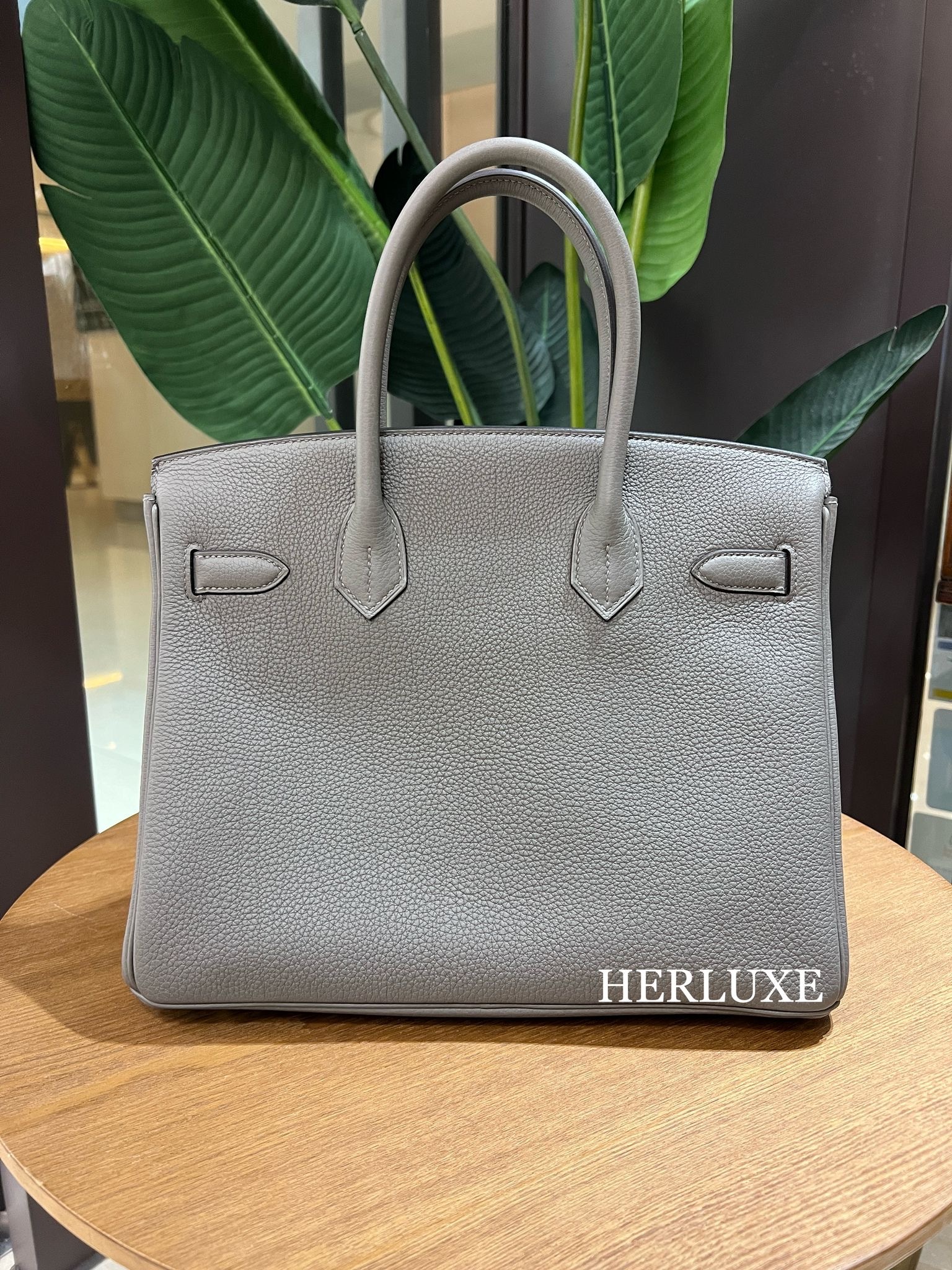 Birkin 30 0L gris meyer cc togo B  ( 99% new)