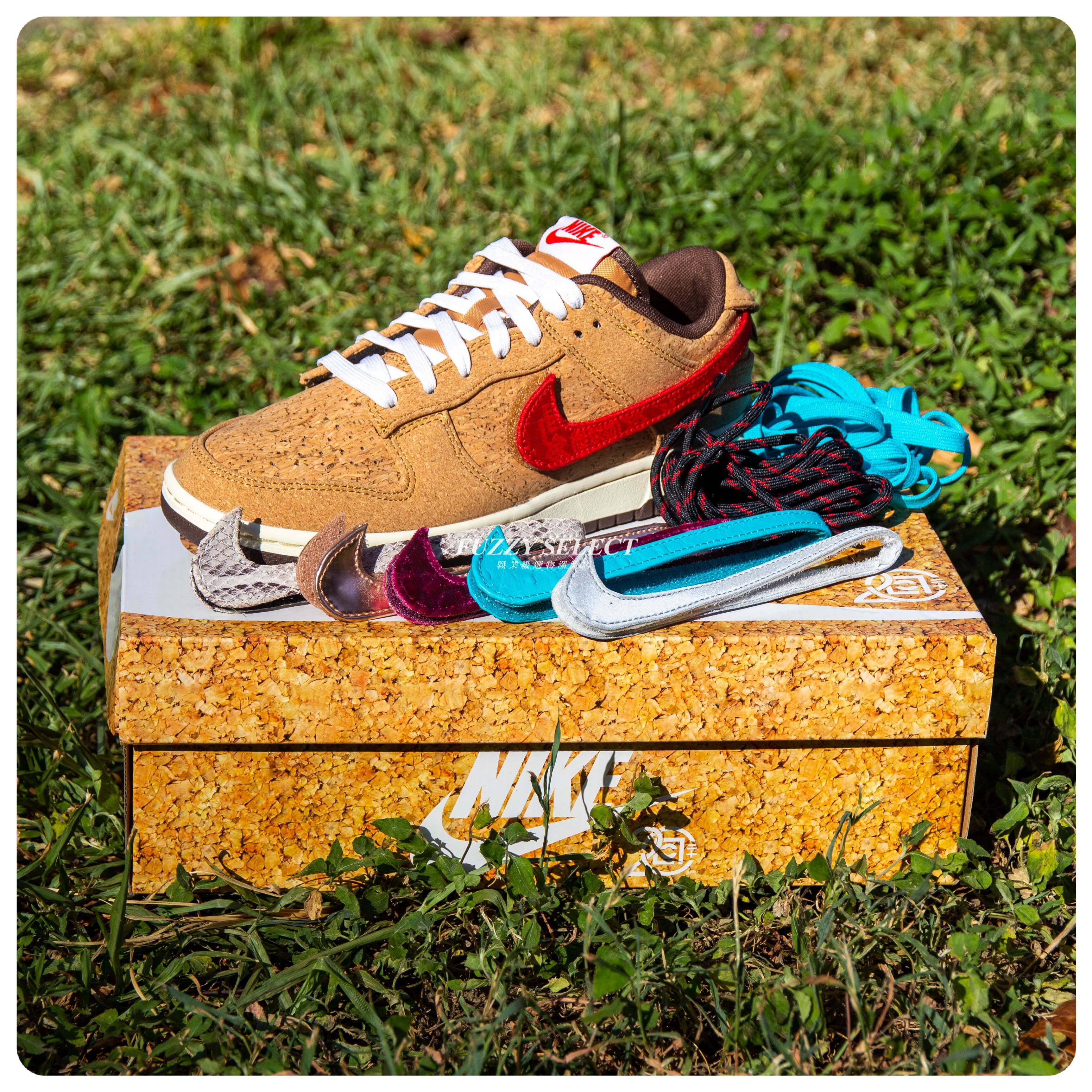 【逢甲 FUZZY】CLOT x Nike Dunk Low "Cork" 20周年 魔鬼氈 軟木塞 FN0317-121