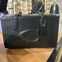 [S] COACH CR097 DBSS C NINA SMALL TOTE,SV/BLACK, 196395311354 (SCO731)
