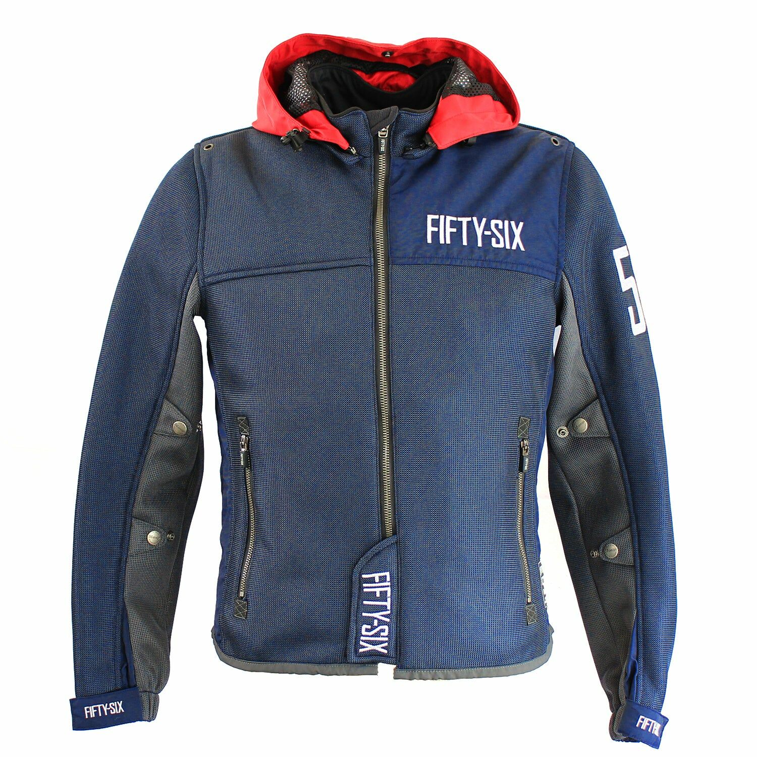 56DESIGN COLOR HOODIE MESH 外套，全網眼設計與撞色搭配，極致通風與安全防護