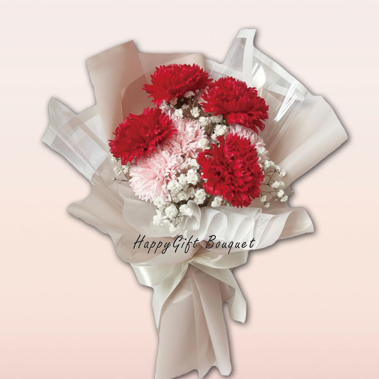 康乃馨香皂花乾燥花小花束,carnation soap bouquet