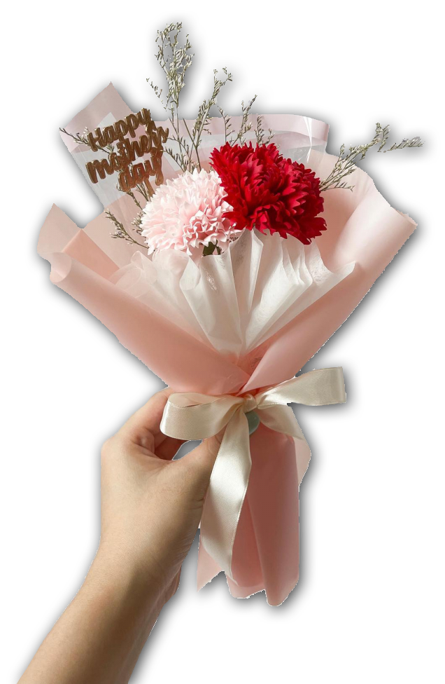 康乃馨香皂花小花束