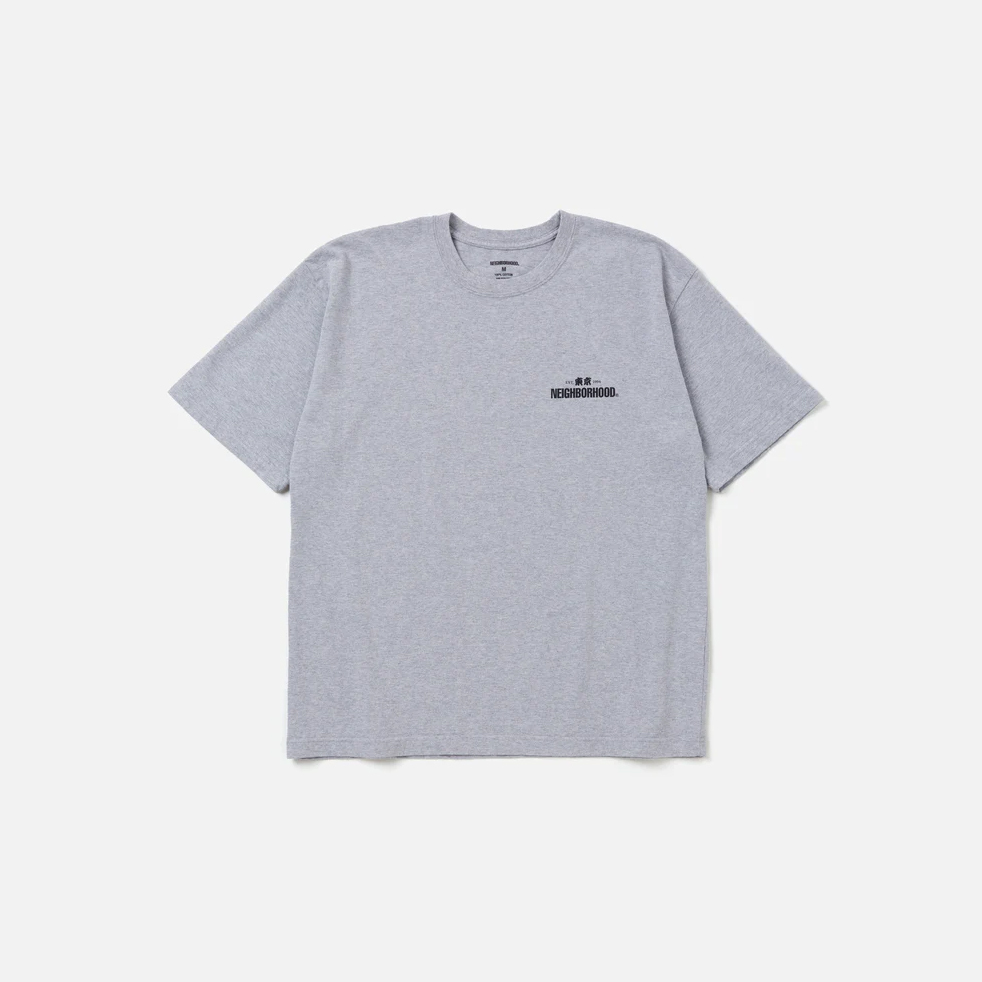 -(B3d04)-NEIGHBORHOOD NH. TEE SS-4 NBHD 東京 短T 黑色/灰色-241PCNH-ST04