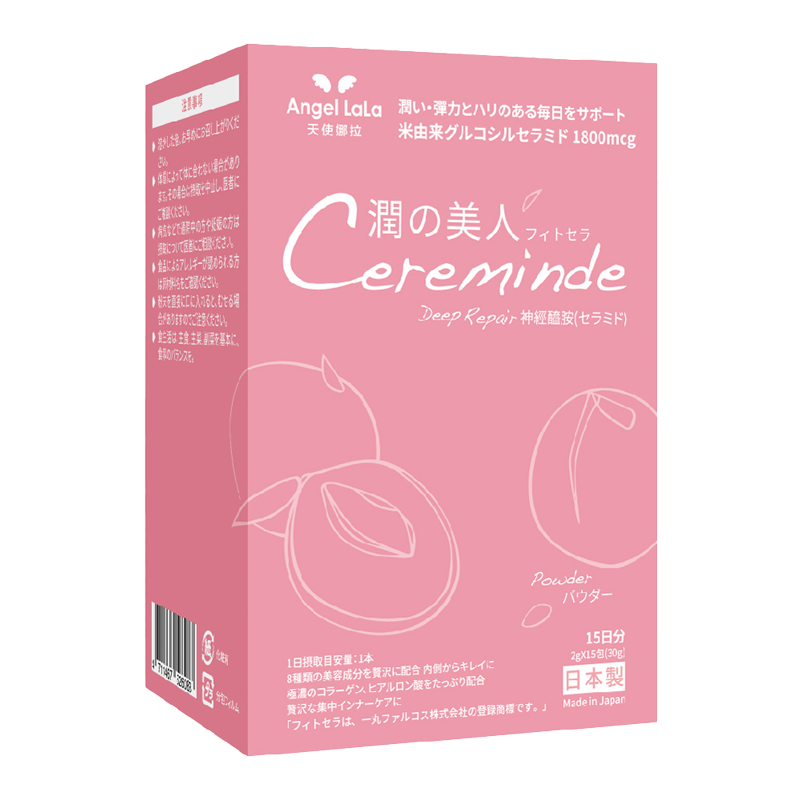 Angel LaLa天使娜拉 潤之美人 神經醯胺 水蜜桃風味 15包/盒