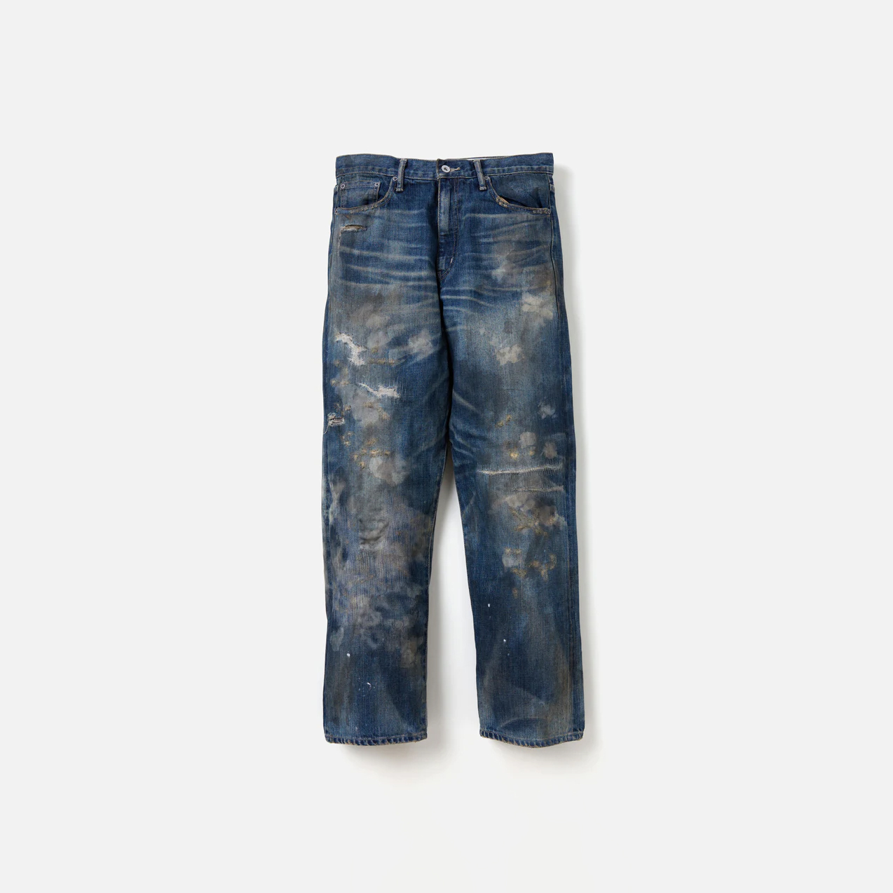 -(B4a03)-NEIGHBORHOOD SAVAGE DENIM DP BASIC PANTS 深寬版 黑色/藍色-241XBNH-PTM08