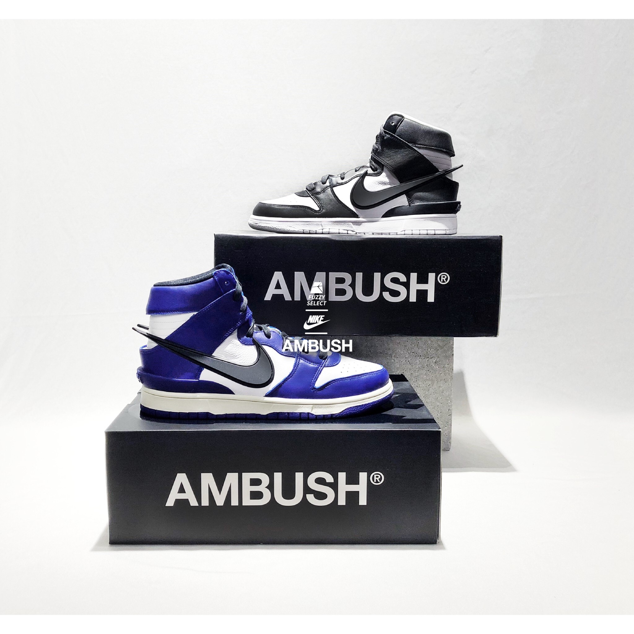 【逢甲 FUZZY】AMBUSH x Nike Dunk High 黑白 藍白 聯名 CU7544-001 CU7544-400