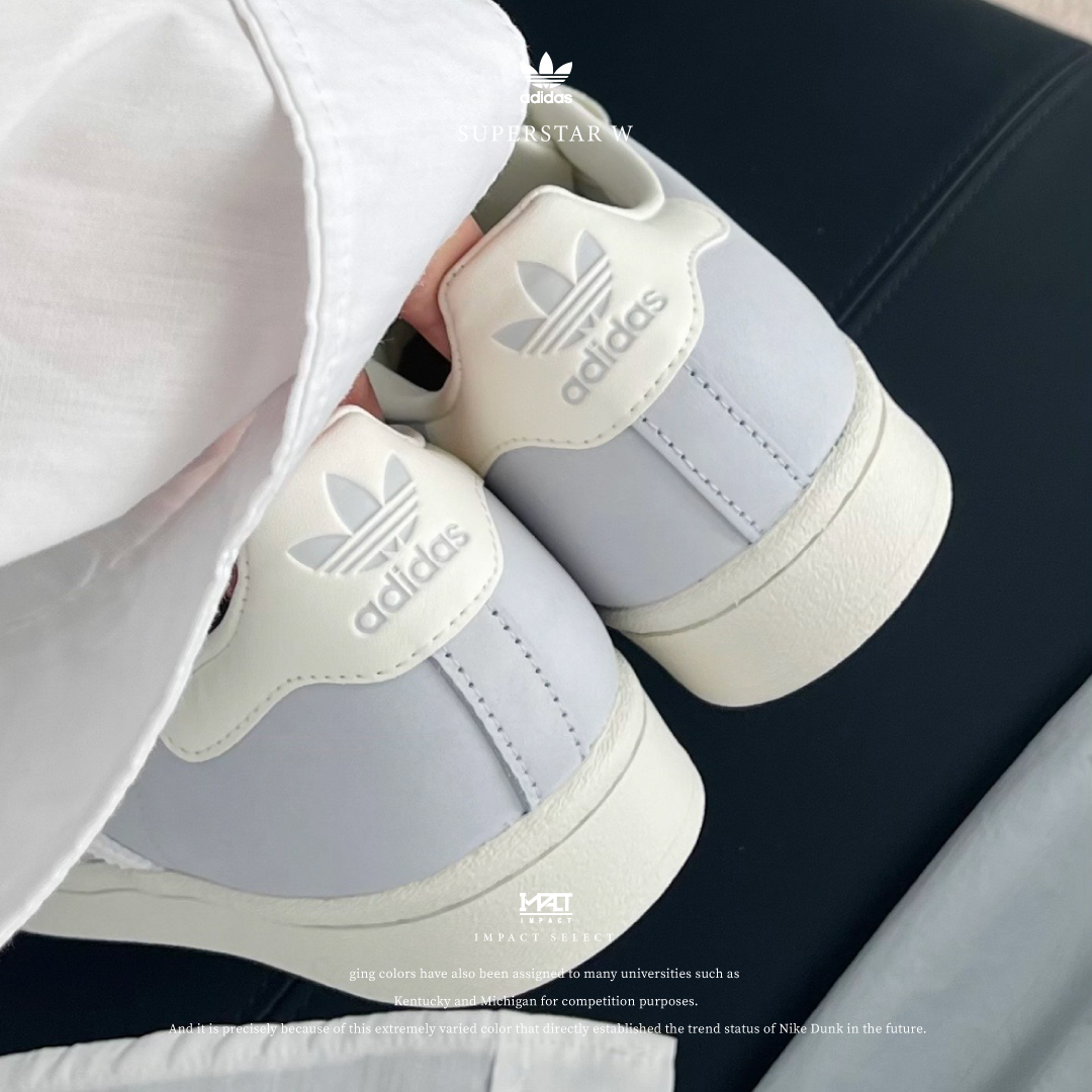 Adidas OG Superstar W 奶油藍灰 IE3037