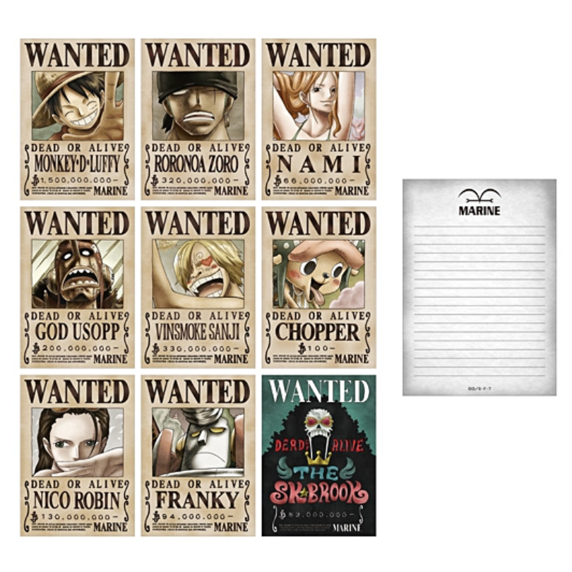 One Piece Memo | ** 1 pc for each design, total 9 sheets**