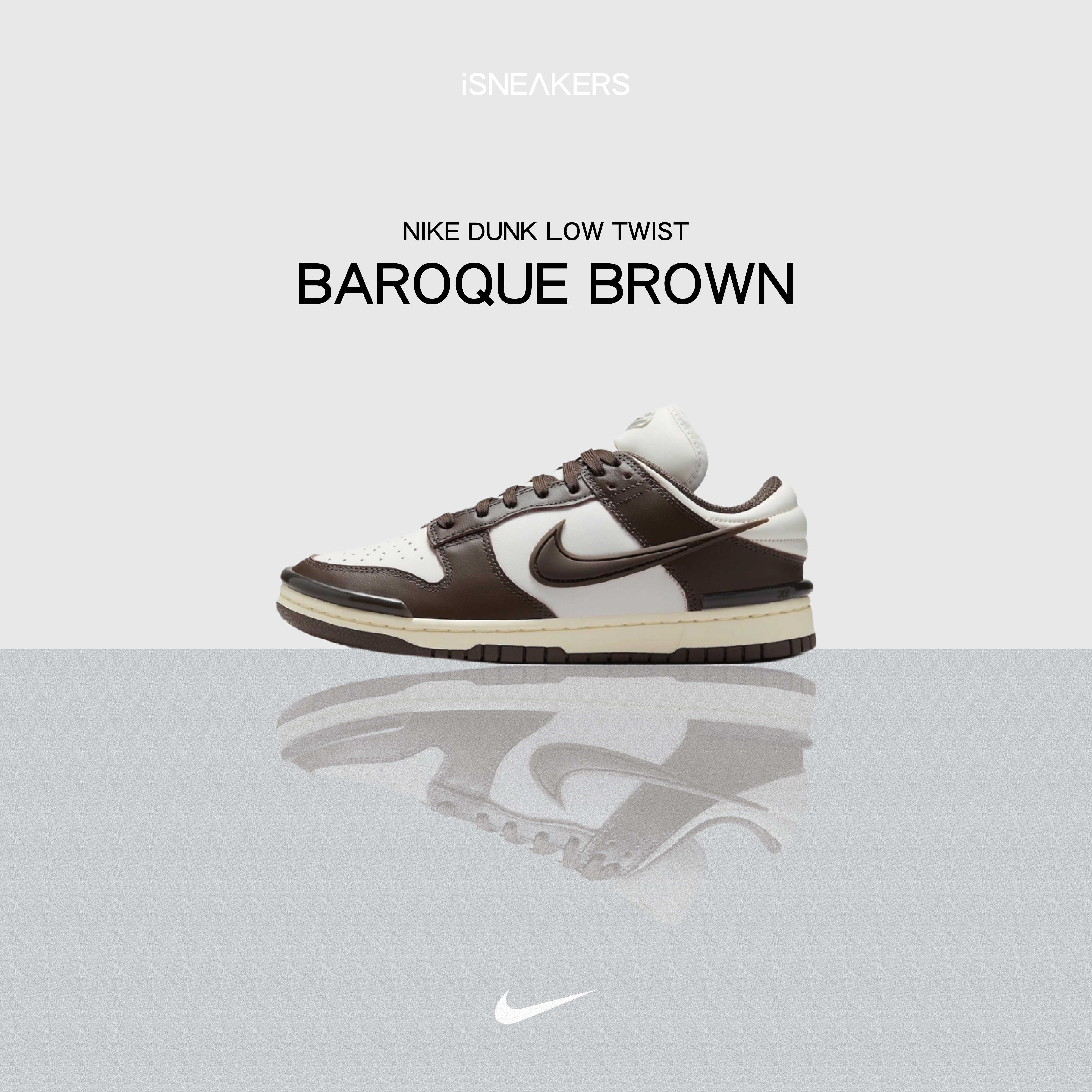 iSNEAKERS｜Nike Dunk Low "Baroque Brown" 白棕 DZ2794-003