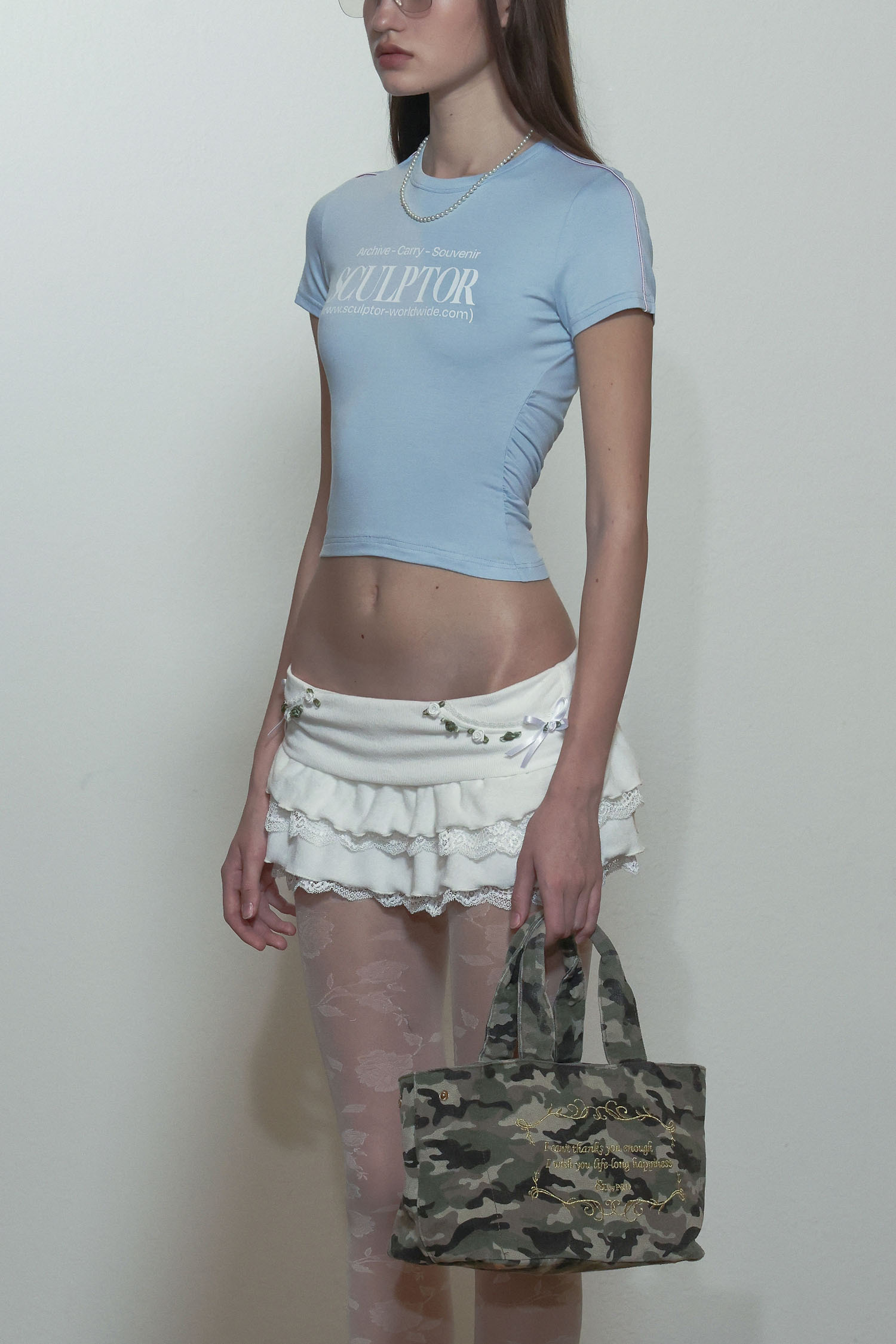 SCULPTOR - Sports Lettering Tee (Baby Blue)