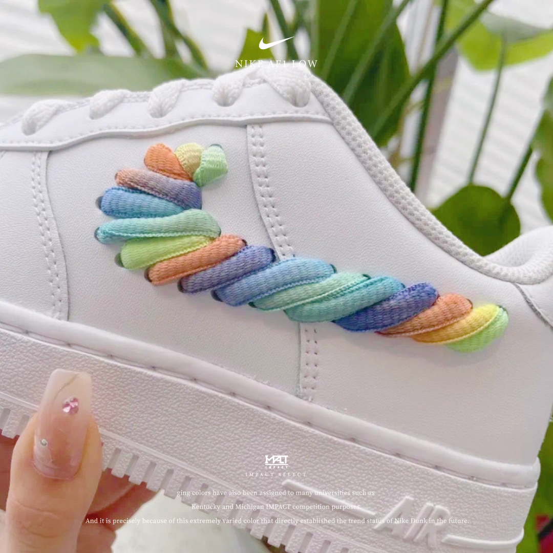 Nike Air Force 1 Low (GS) 彩虹編織 FQ4948-100