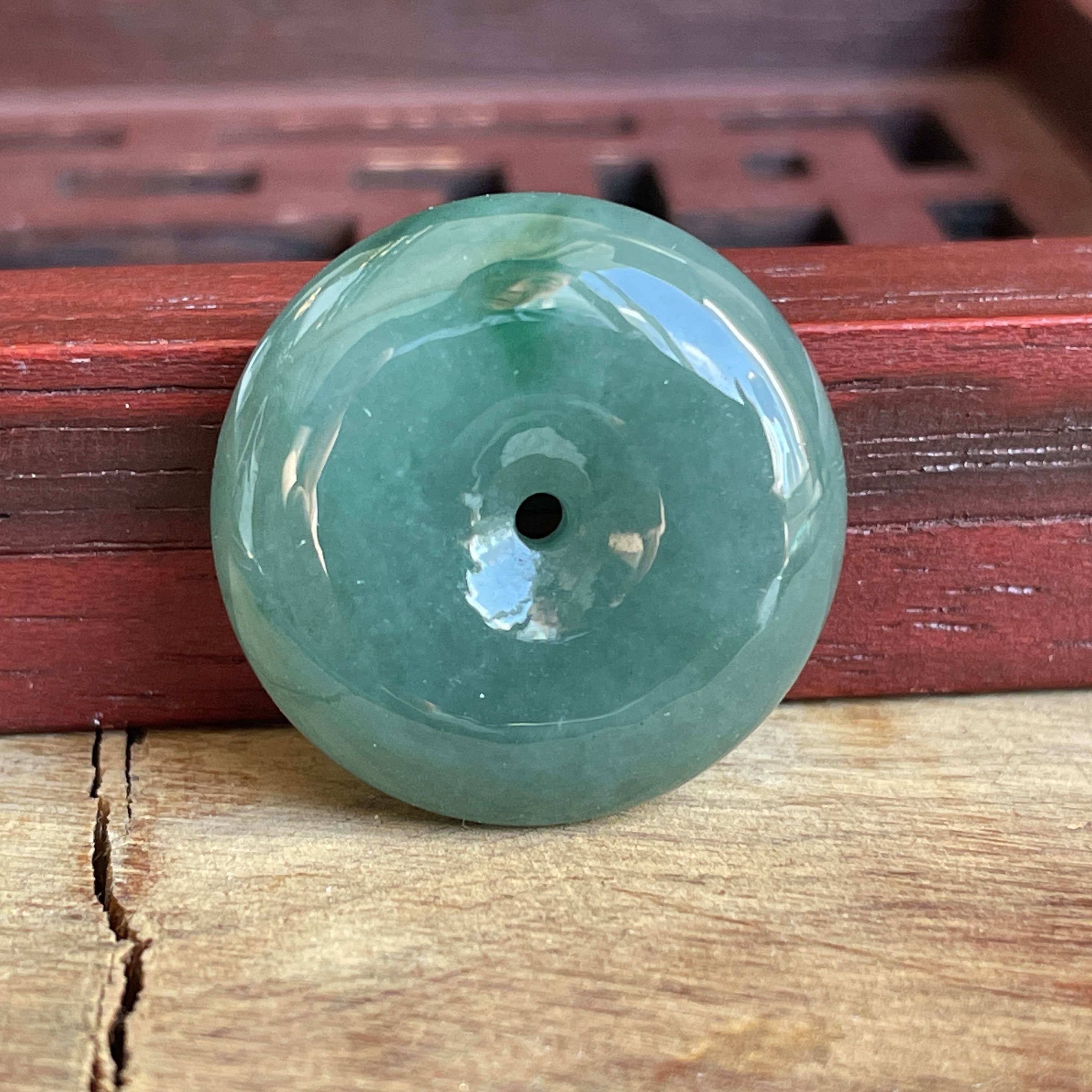 J2306 翡翠冰綠平安扣 (20.8mm直徑)