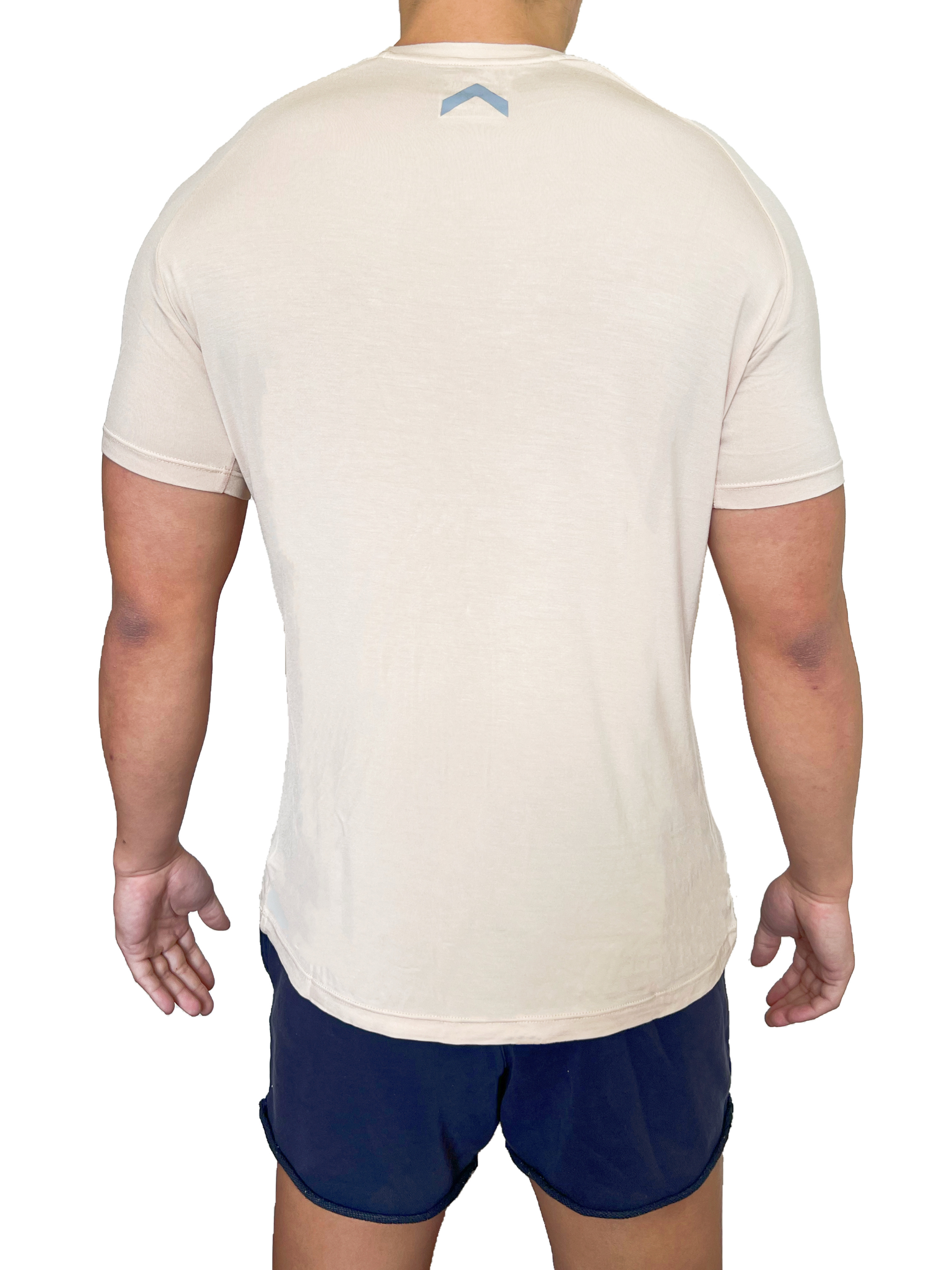 GYMUP 肌肉訓練T恤 01 奶茶