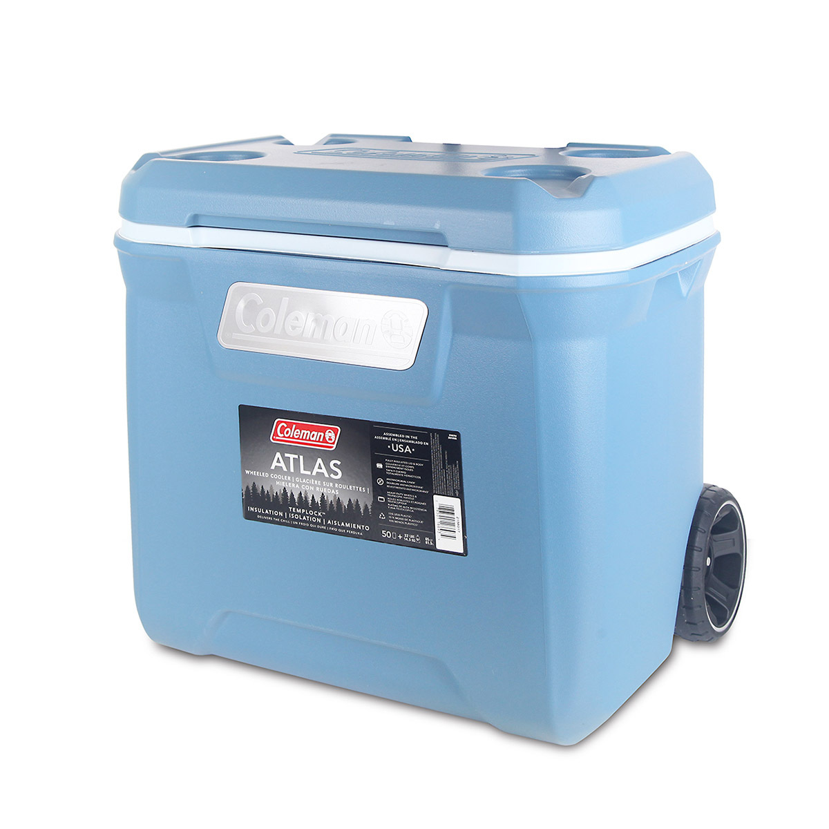 Coleman 50qt Xtreme Tricolour Wheeled Cooler Coleman Xtreme 75