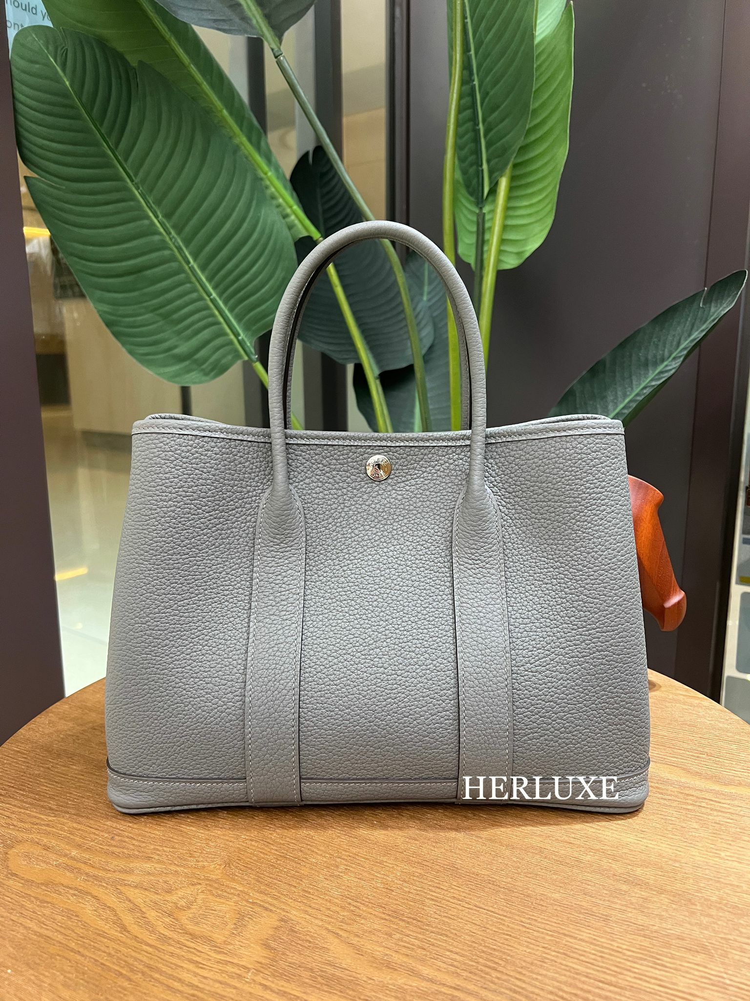 Garden party 30 0L gris meyer leather W