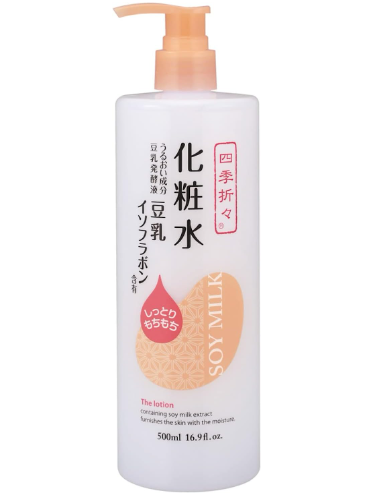 日本熊野油脂 KUMANO 四季應時豆乳化妝水500ML