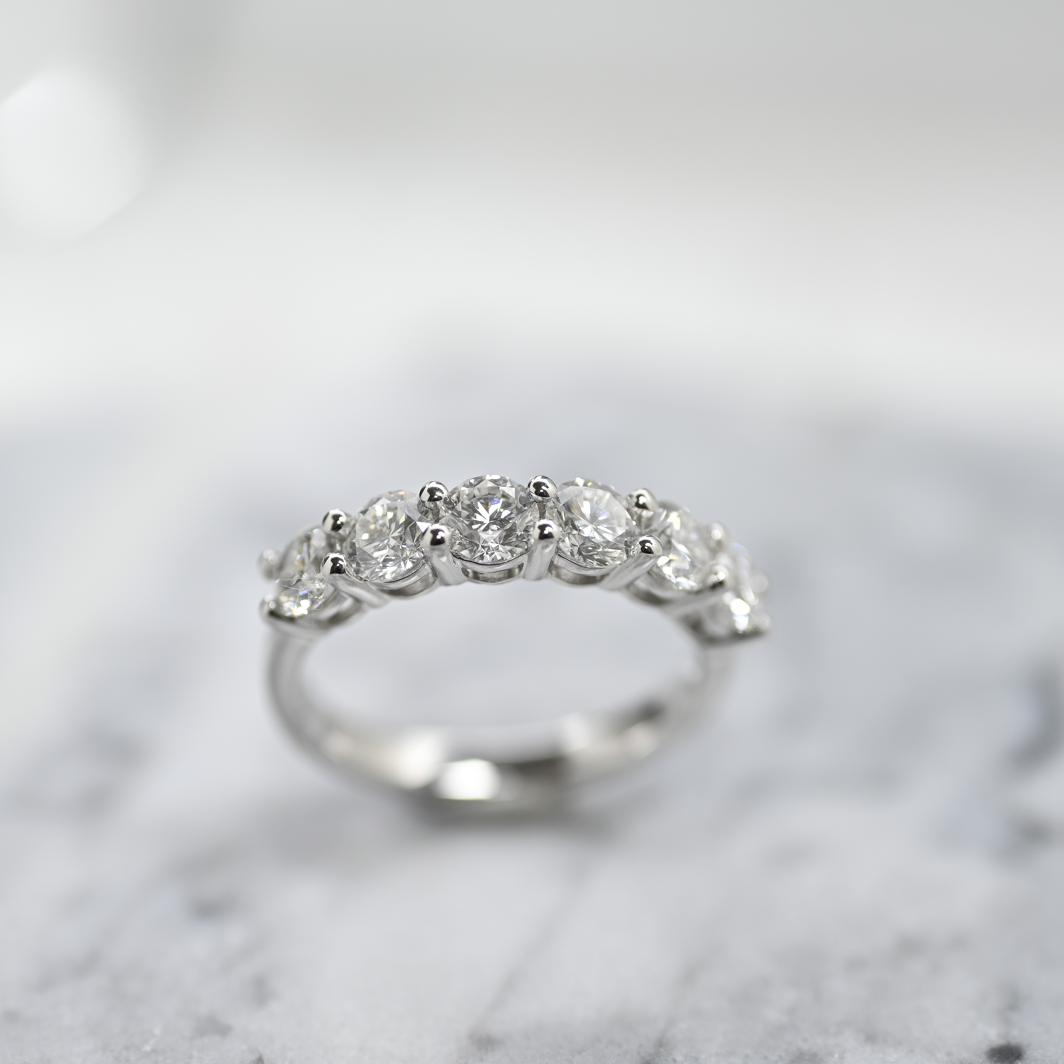 18K 0.25ct each White Gold Diamond Eternity Ring