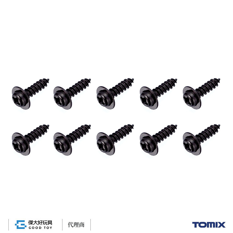 TOMIX 0190 車輛配件 台車螺絲 (L=8.0mm) (10入)