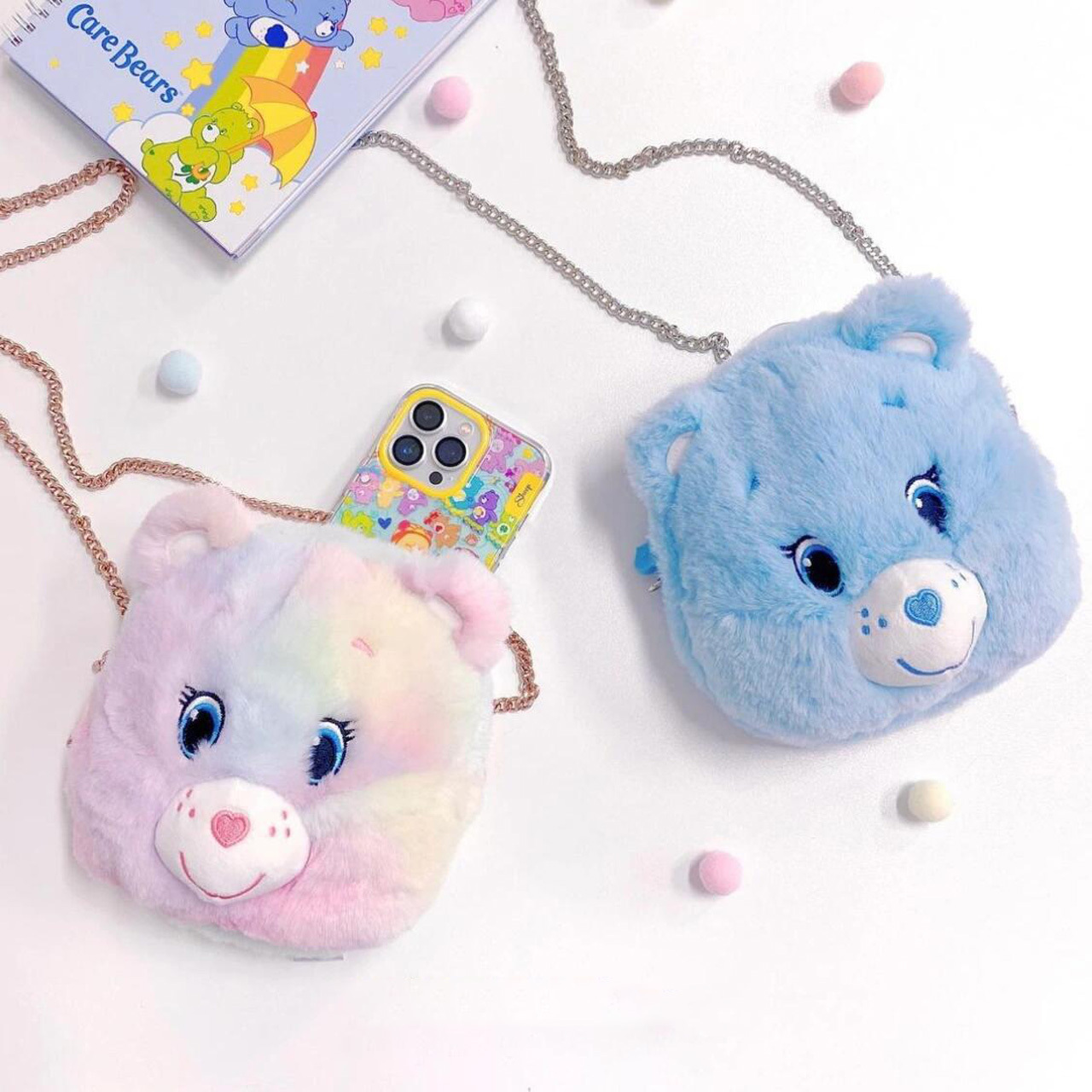 🇹🇭 CARE BEARS 彩虹熊 鏈條包 小熊包 / 預購