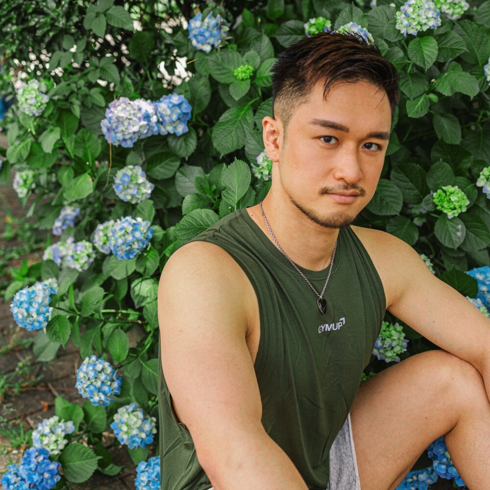 GYMUP 側開訓練背心 07 深軍綠