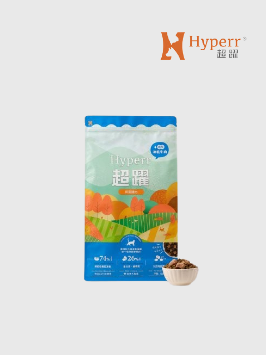 【Hyperr 超躍】貓用｜鮮肉糧佐凍乾 雞肉+牛肉