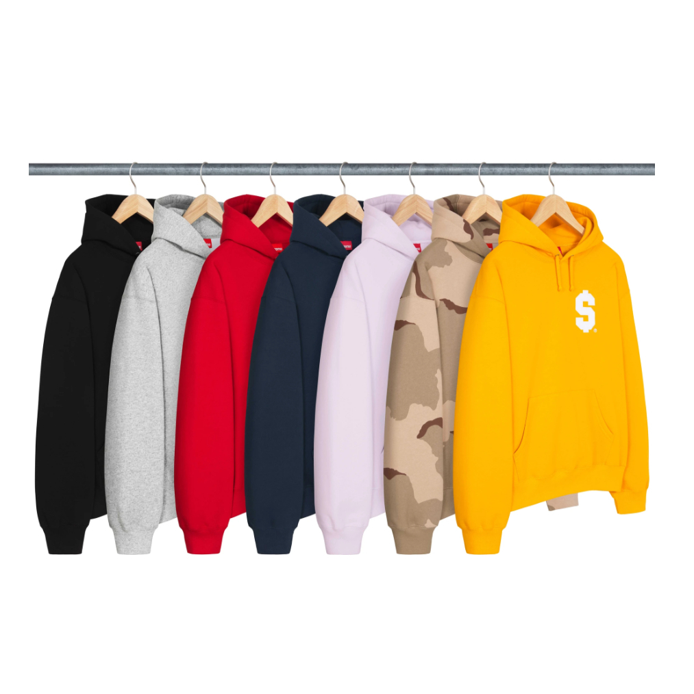 2024SS Supreme $ Hooded Sweatshirt S LOGO 刺繡 帽T 現貨