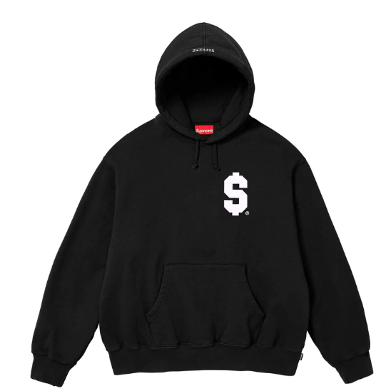 2024SS Supreme $ Hooded Sweatshirt S LOGO 刺繡 帽T 現貨