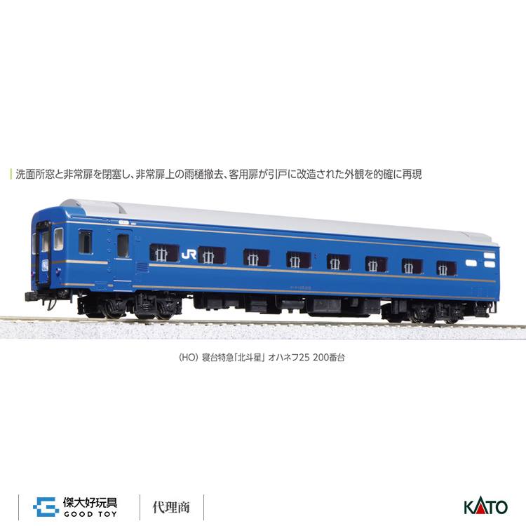 KATO 1-573 (HO) 客車 寢台特急「北斗星」 Ohanefu 25 200番台