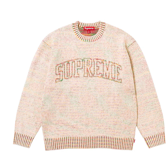 2024SS SUPREME CONTRAST ARC SWEATER LOGO 針織 毛衣 現貨