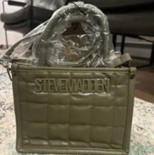 [S] STEVE MADDEN DT622470 BNIKO SQUARE QUILTED CROSSBODY,OLIVE, 193624894602 (SSM235)