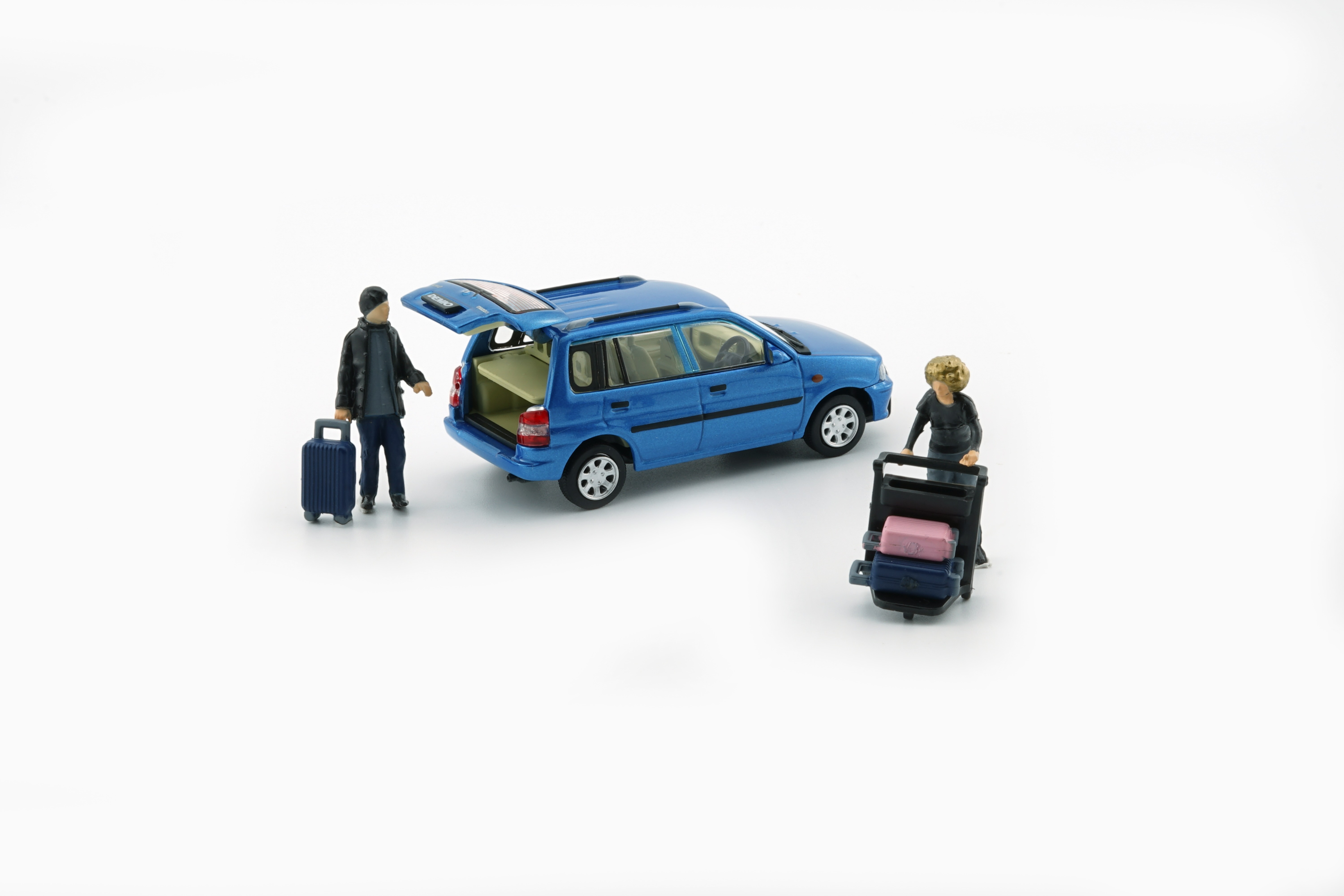 BMC 1/64 萬事得 Mazda 1994 Demio (Metro) - Blue (RHD)