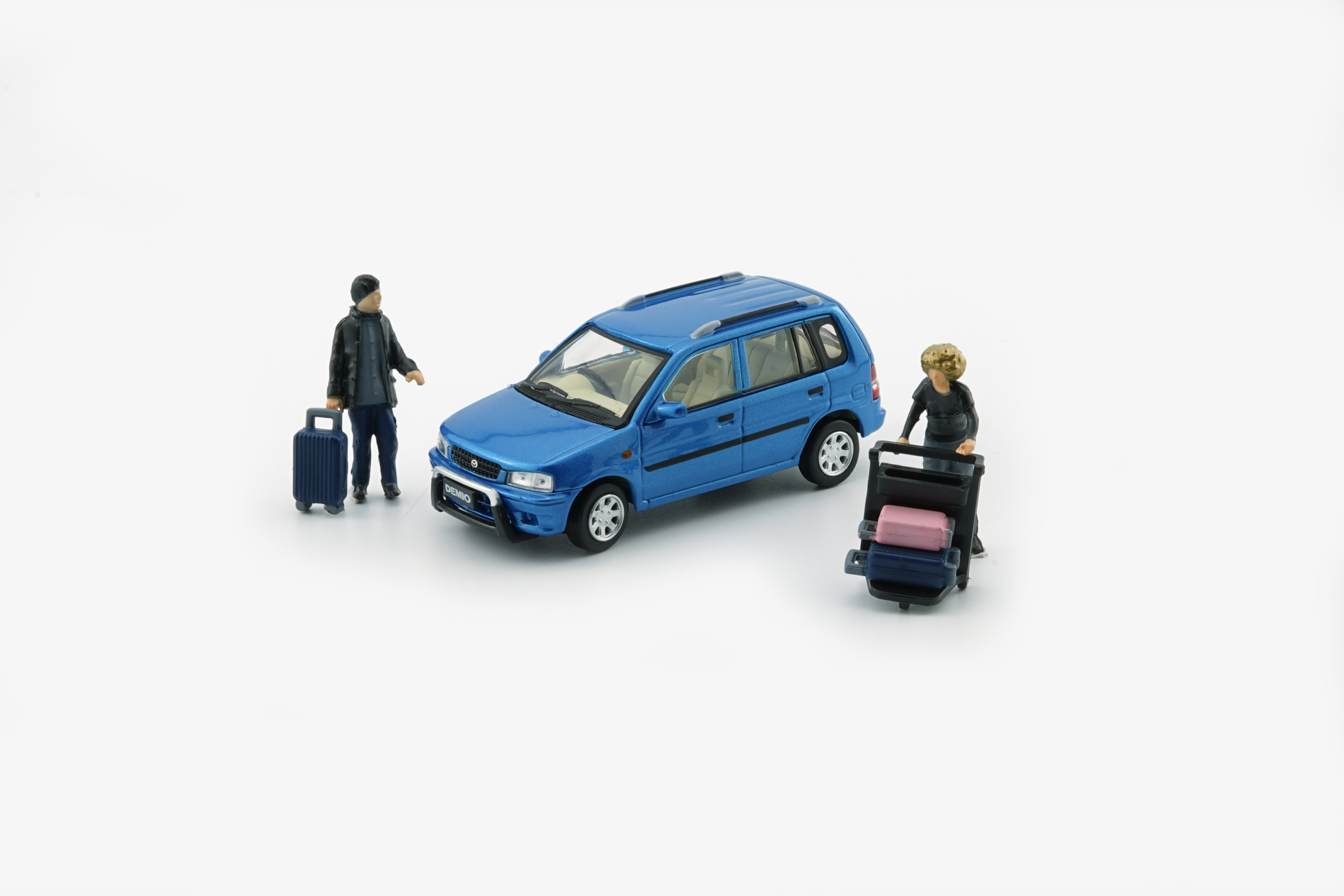 BMC 1/64 萬事得 Mazda 1994 Demio (Metro) - Blue (RHD)