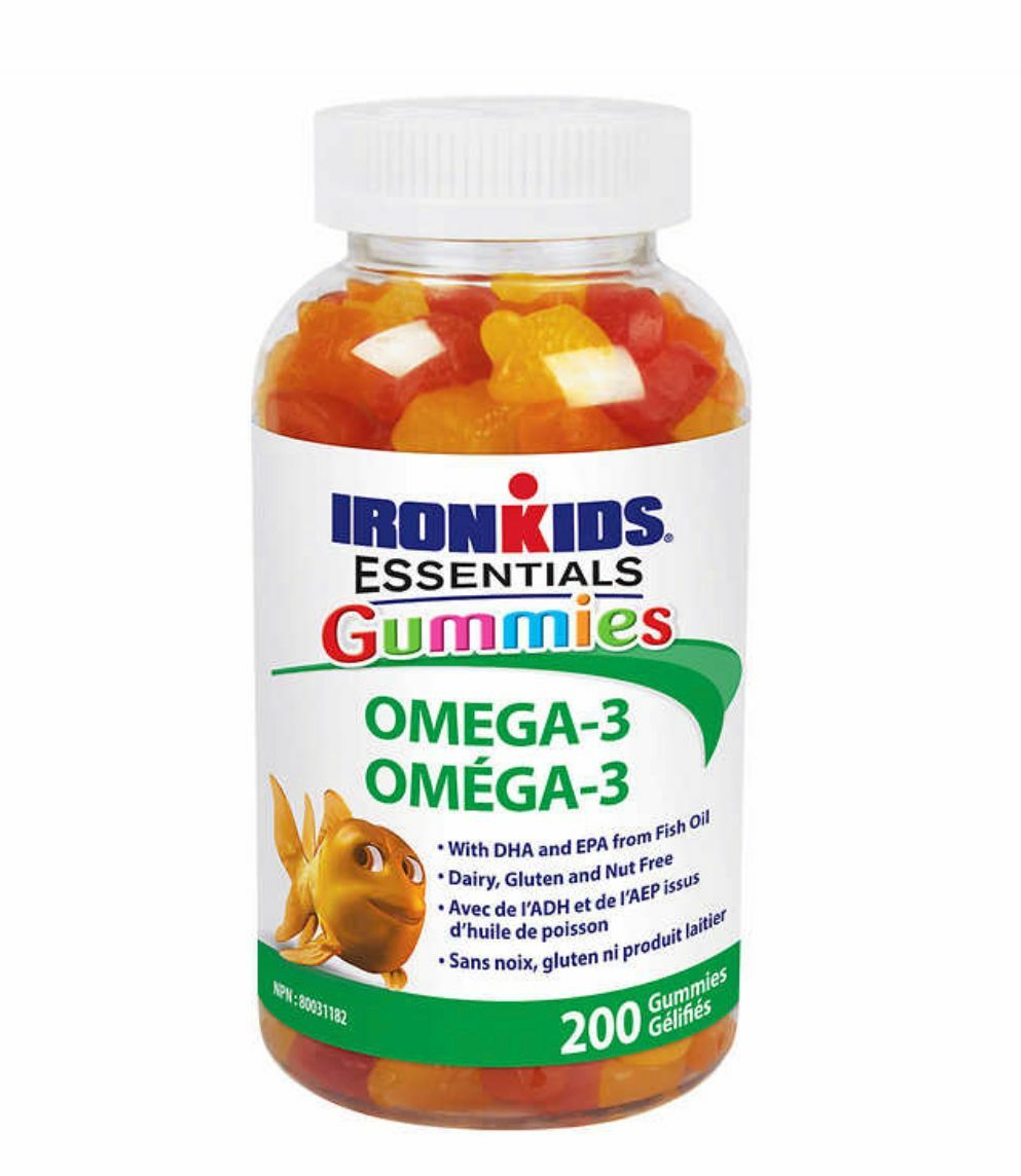 加姐 Ironkids 兒童Omega-3軟糖 200粒 *滿$899包京東送貨上門* CC191